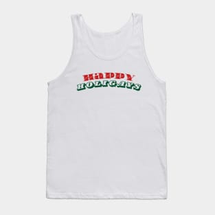 Happy Holigays fun christmas tshirt design for LGBT community Tank Top